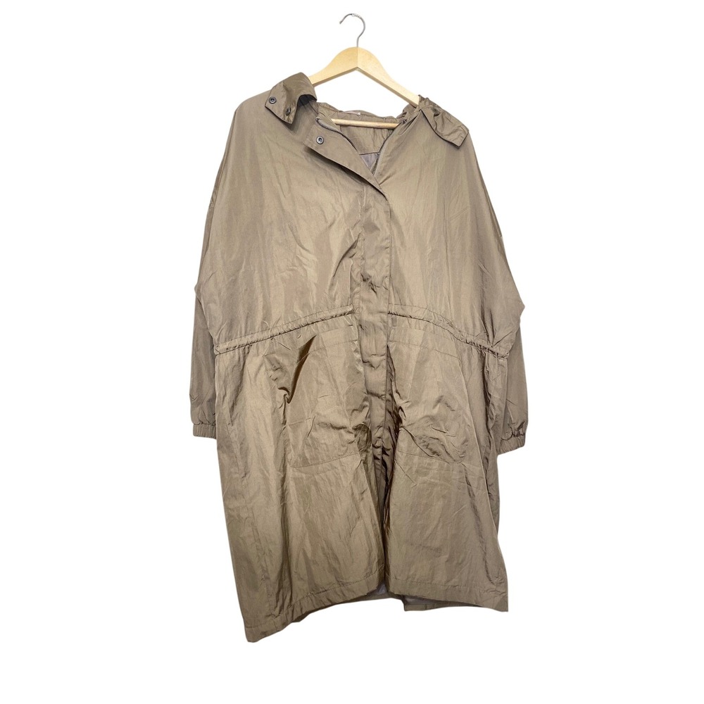 Free People Movement Tan Brown Hooded Parka‎ Jacket Womens Small Oversized